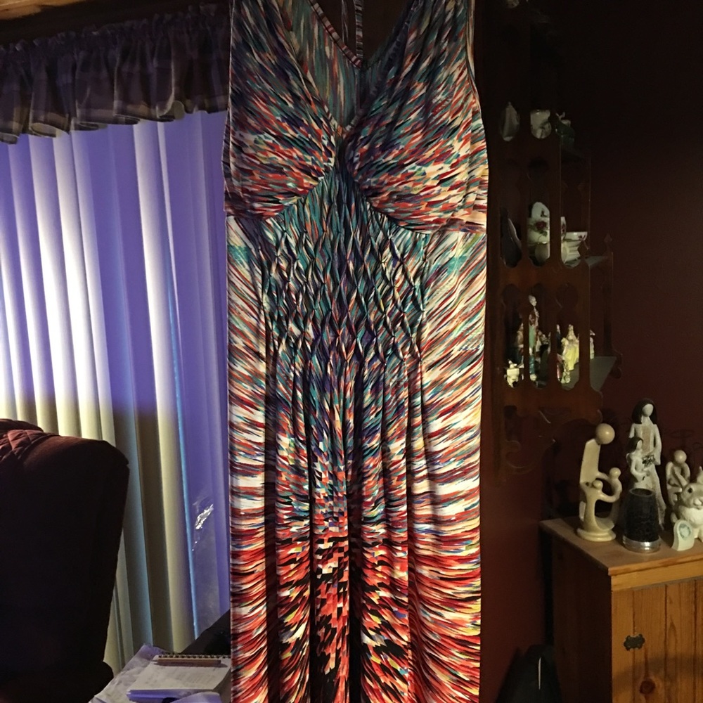Colorful Flowing Dress - Size XL